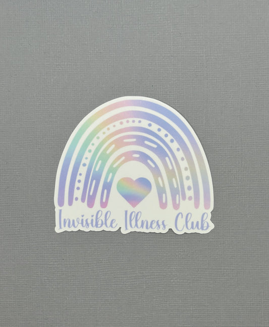 Invisible Illness Club Rainbow Sticker