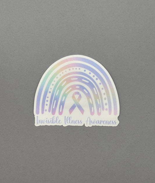 Invisible Illness Awareness Rainbow Sticker