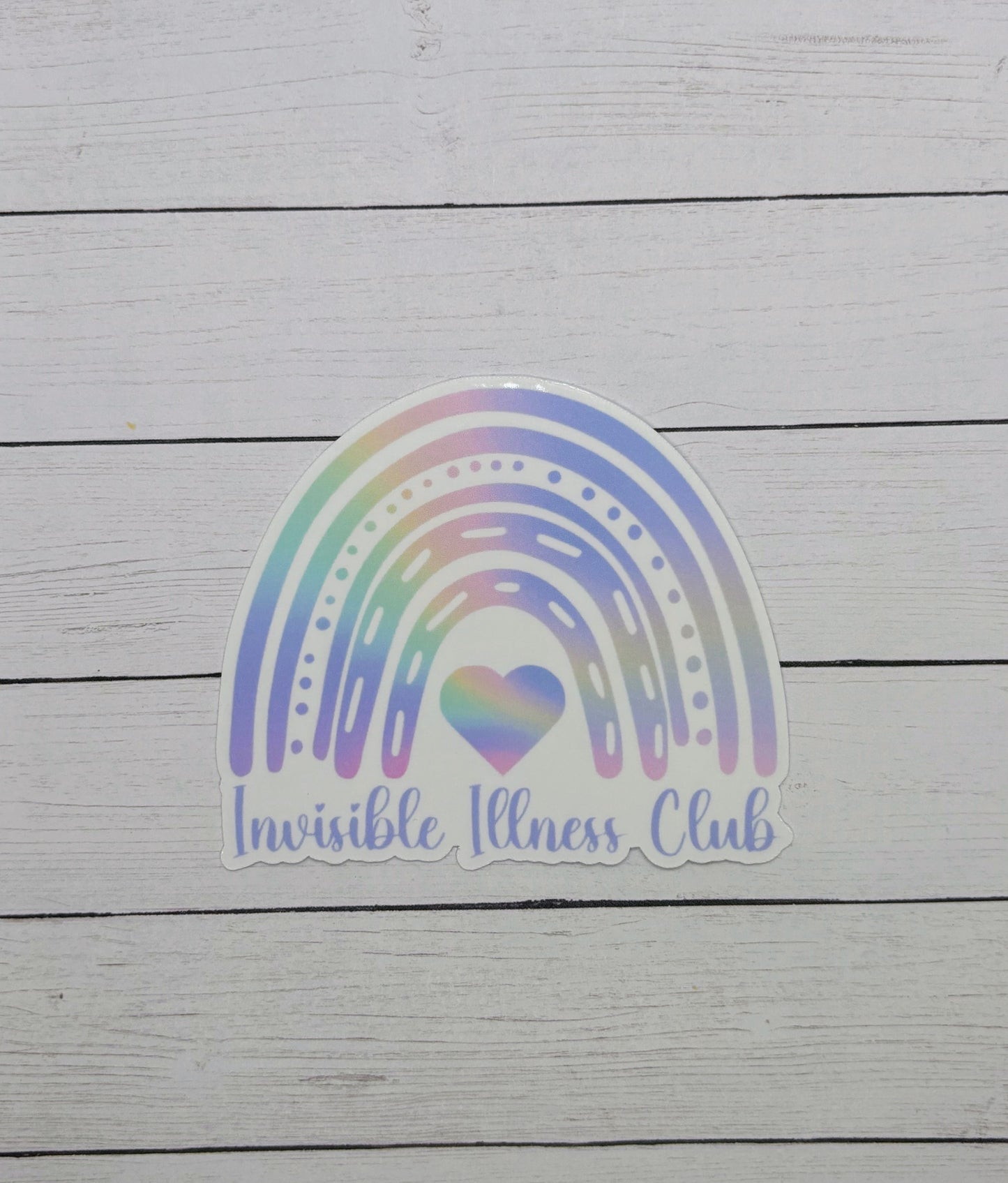 Invisible Illness Club Rainbow Sticker