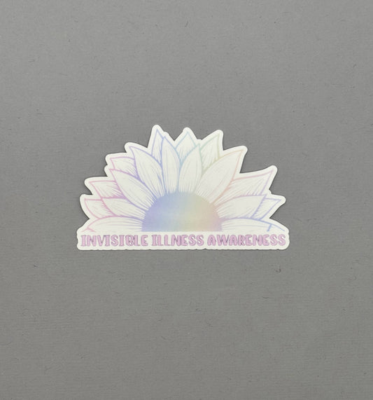 Invisible Illness Awareness Sunflower Sticker