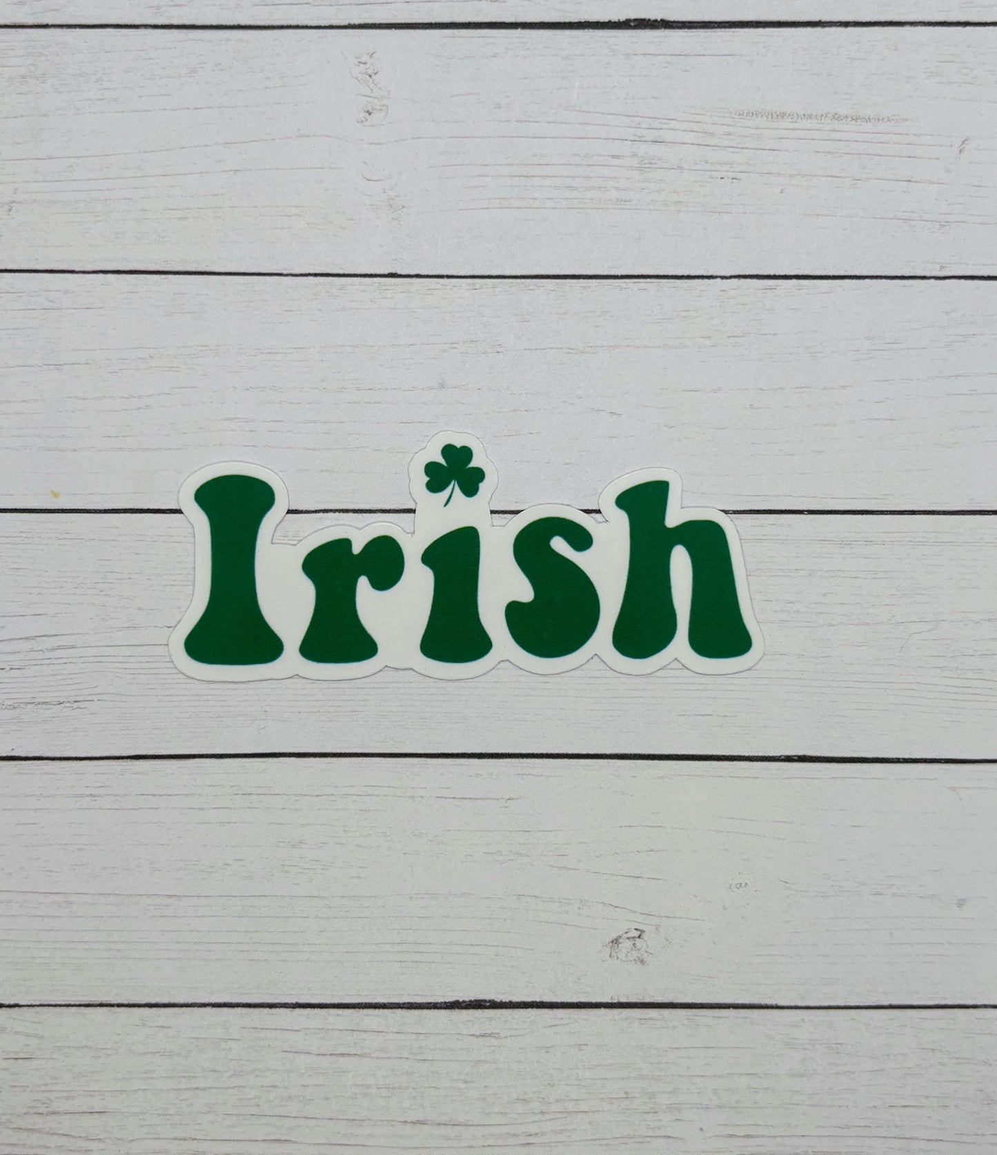 Irish with Shamrock Sticker