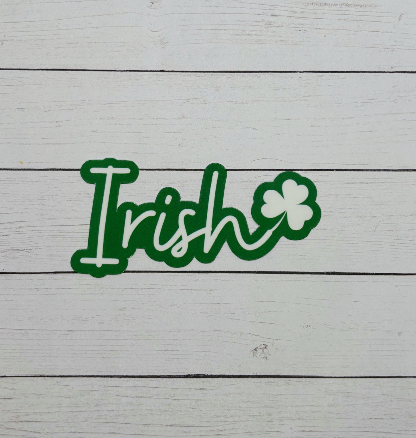 Irish with Shamrock Sticker