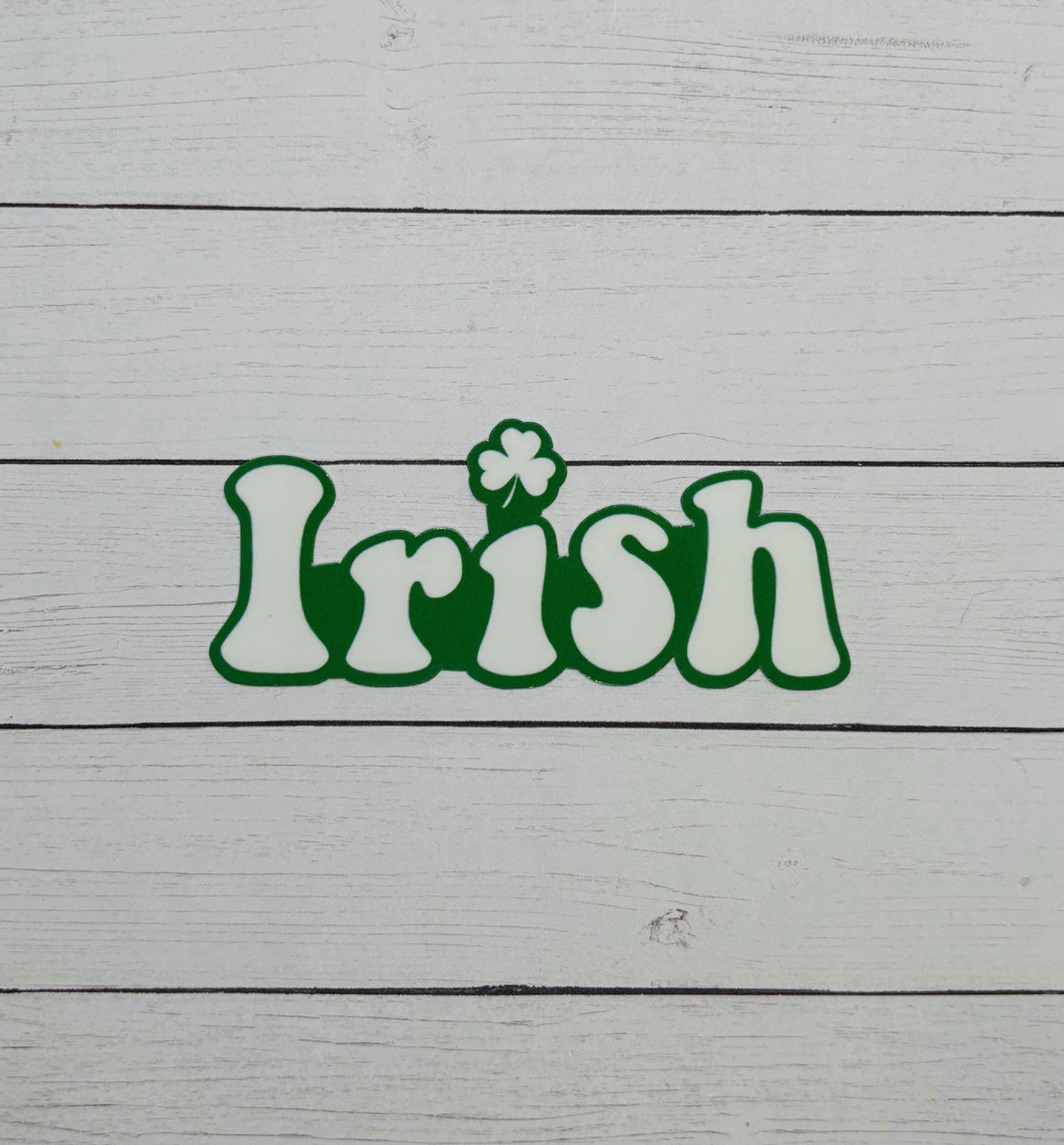 Irish with Shamrock Sticker