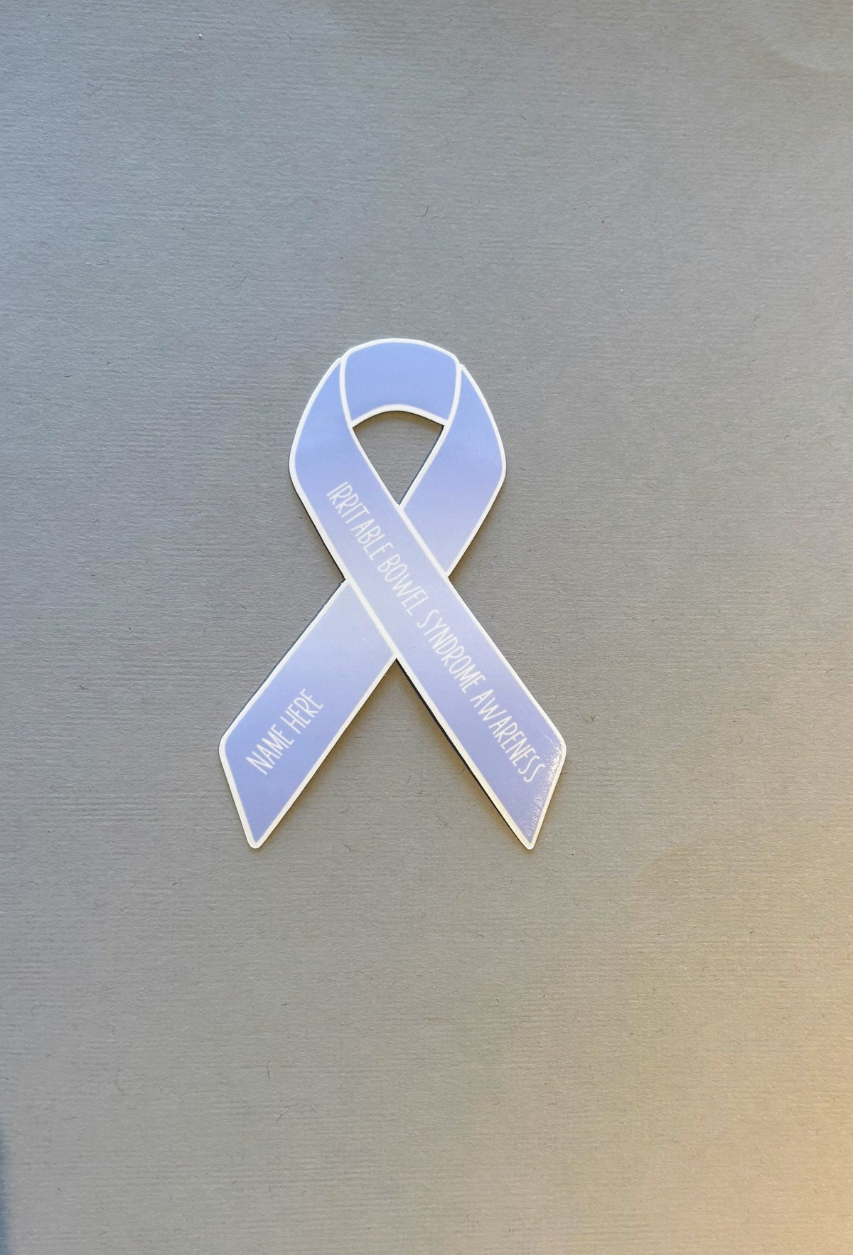 Ibs Color Ribbon Irritable Bowel Syndrome Awareness Custom Ribbon Sticker – Made with Monday