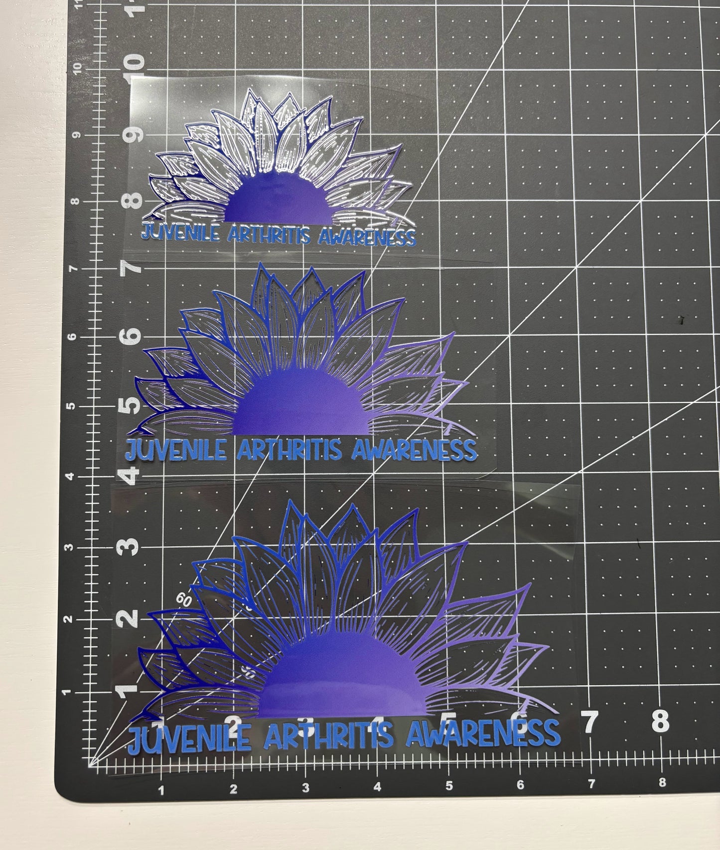 Juvenile Arthritis Awareness Sunflower Car Decal