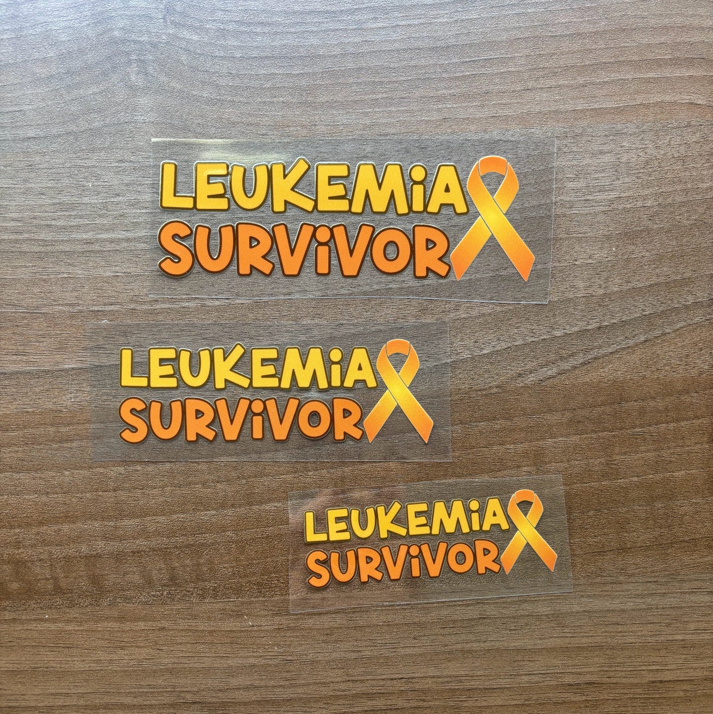 Leukemia Survivor with Ribbon Car Decal
