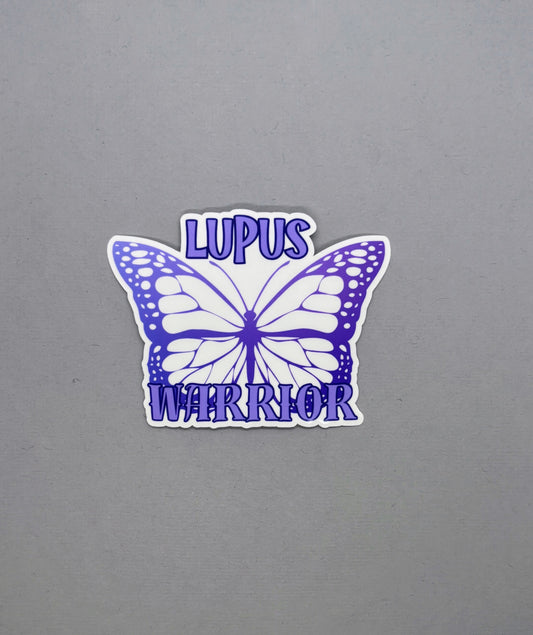 Lupus Warrior Butterfly Sticker