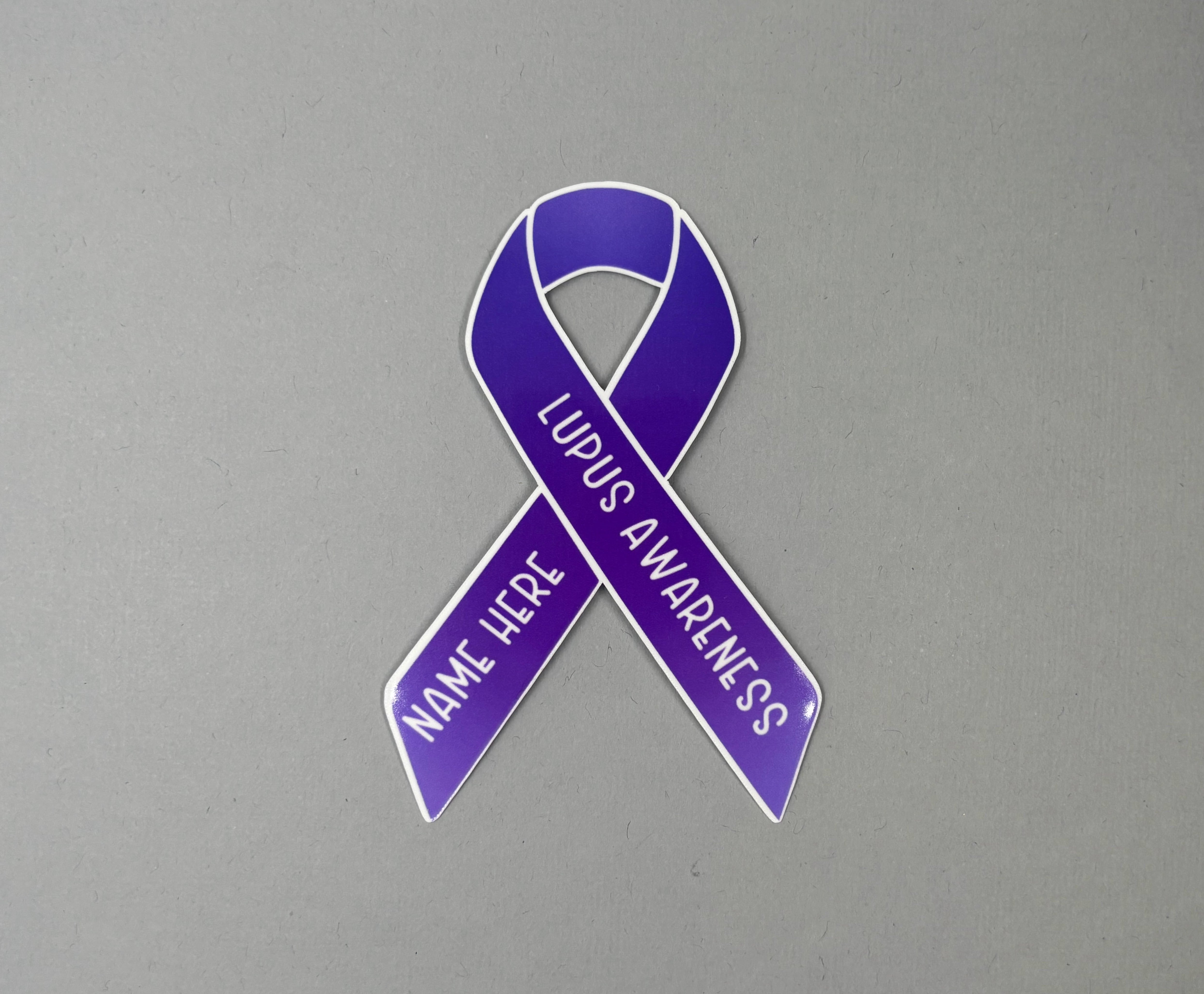 Lupus Awareness Custom Ribbon Sticker – Made with Monday