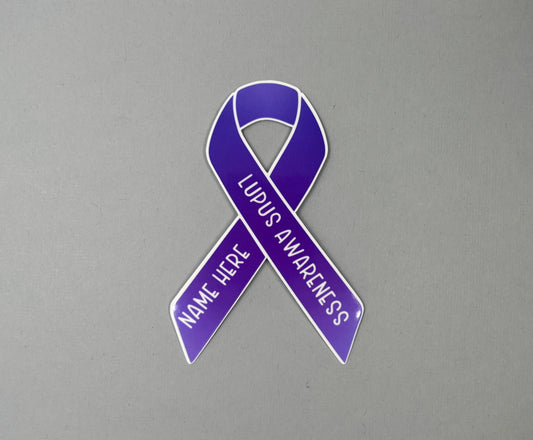 Lupus Awareness Custom Ribbon Sticker