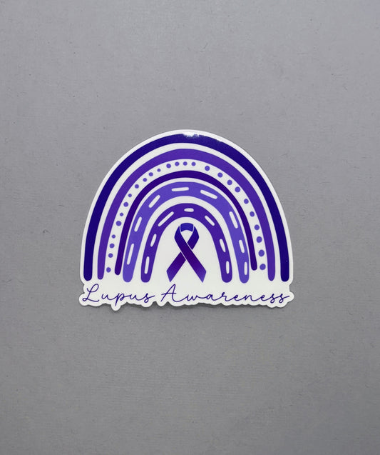 Lupus Awareness Rainbow Sticker