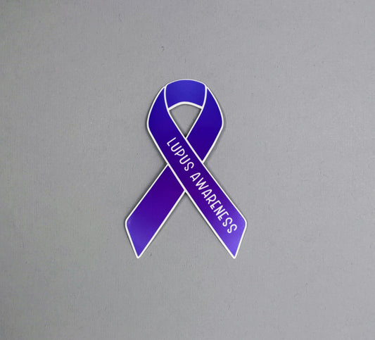 Lupus Awareness Ribbon Sticker
