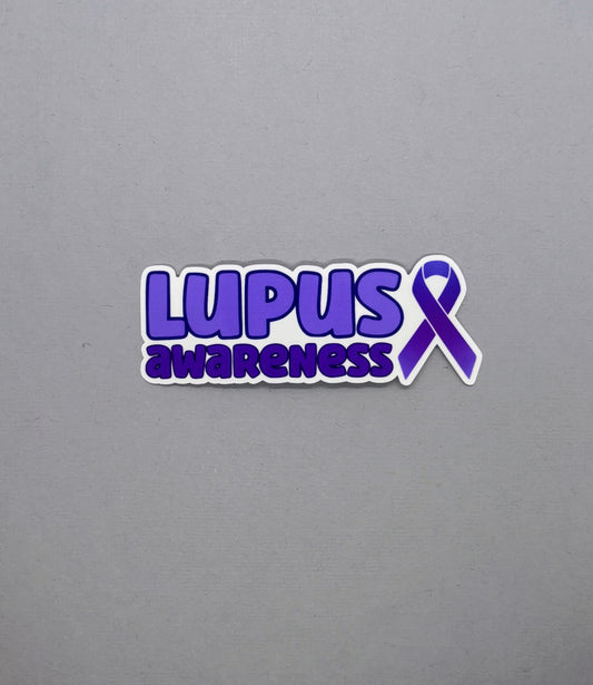 Lupus Awareness with Ribbon Sticker