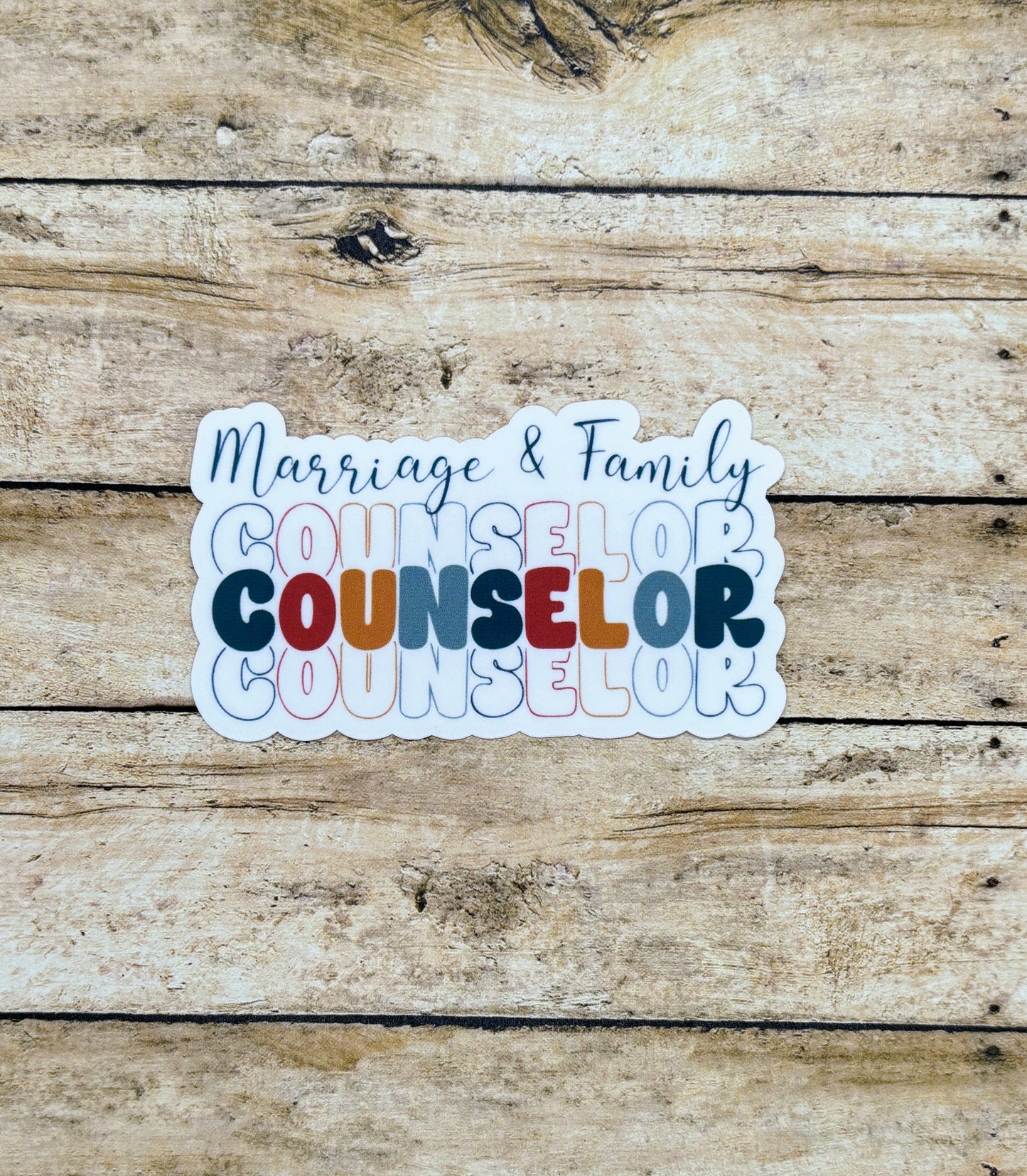 Marriage & Family Counselor Sticker