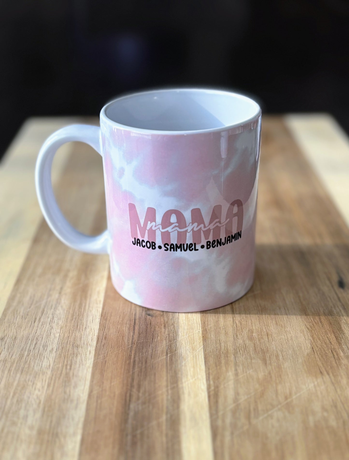 Mama Customizable 12 oz Coffee Mug - Pink