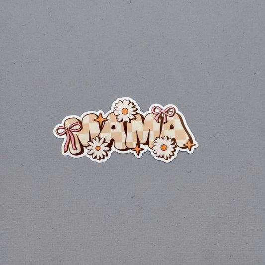 MAMA Checkered Sticker