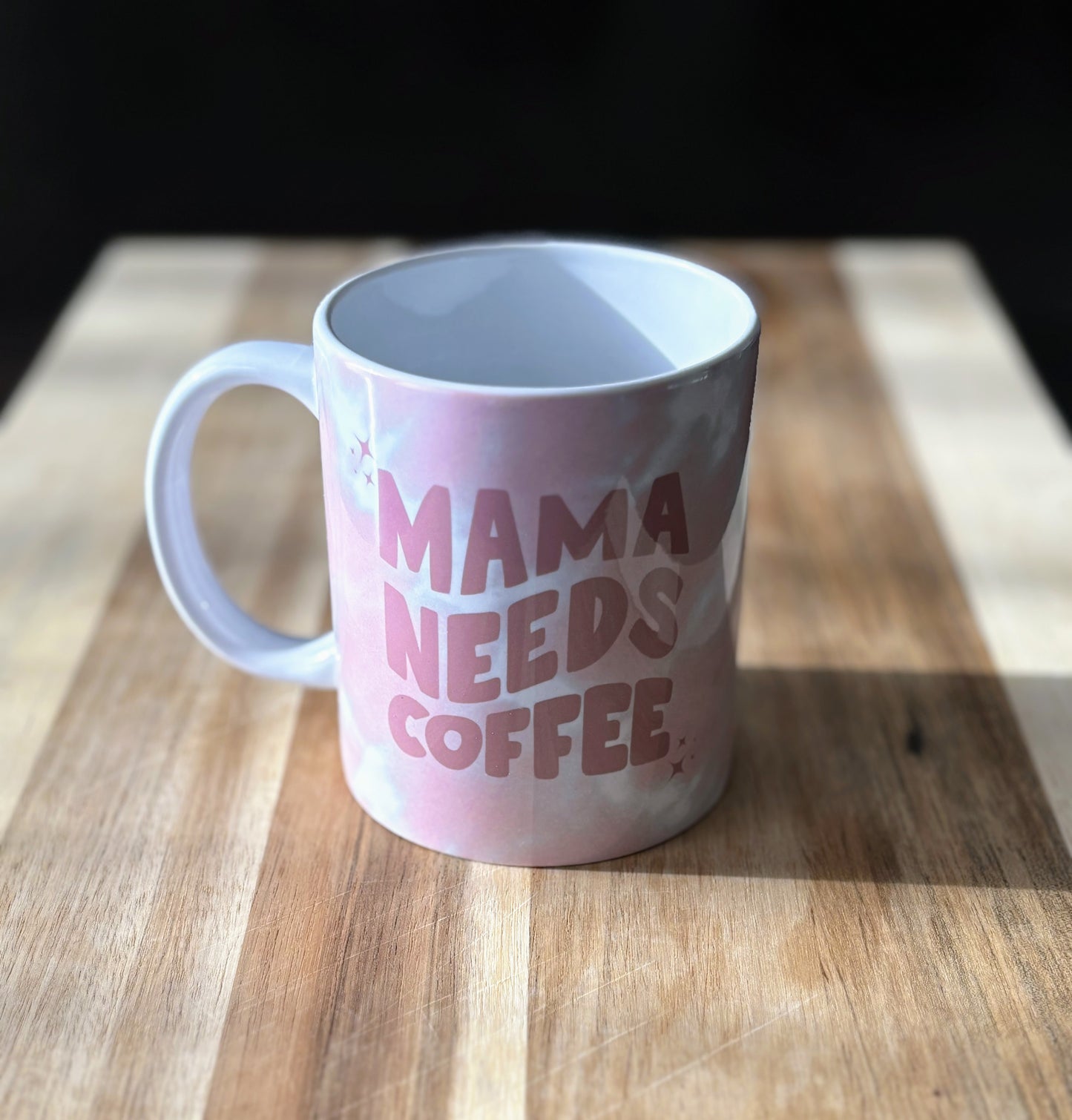 Mama Needs Coffee 12 oz Coffee Mug - Pink