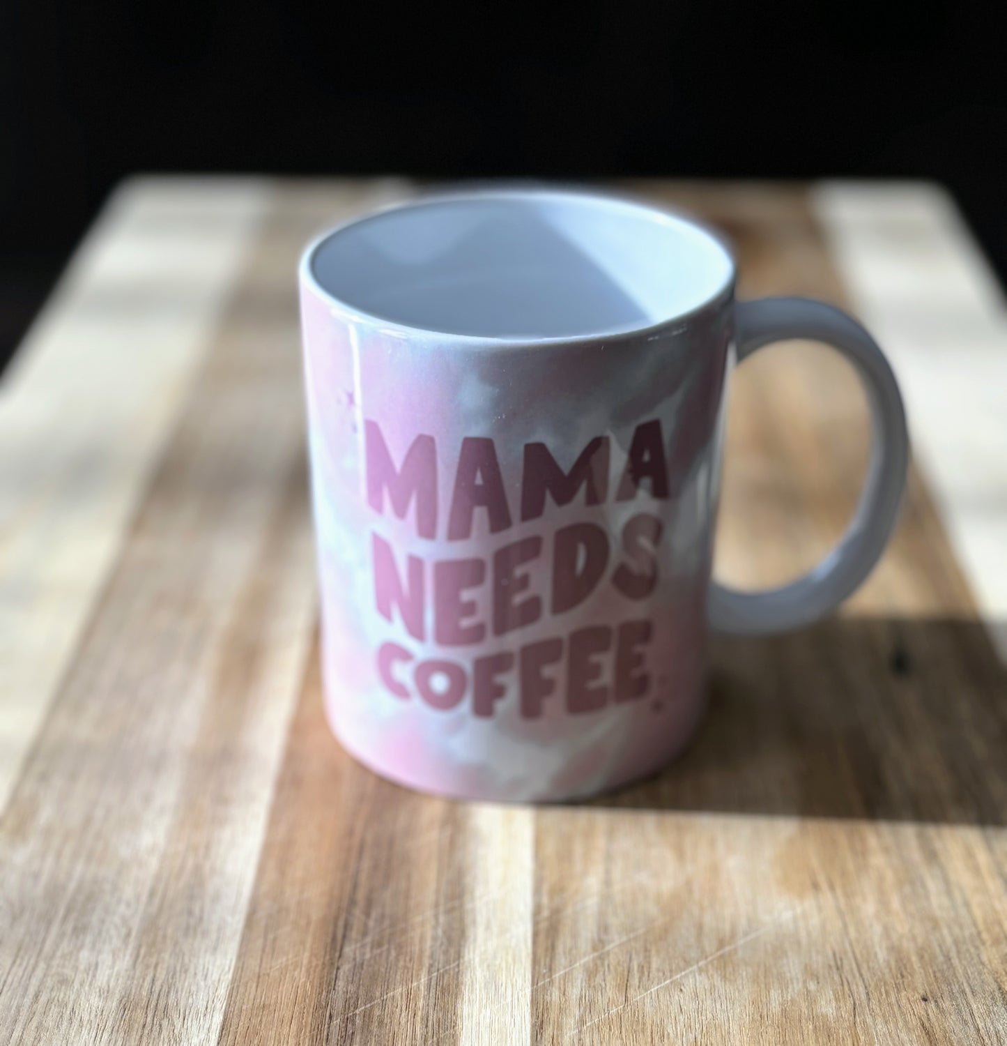 Mama Needs Coffee 12 oz Coffee Mug - Pink