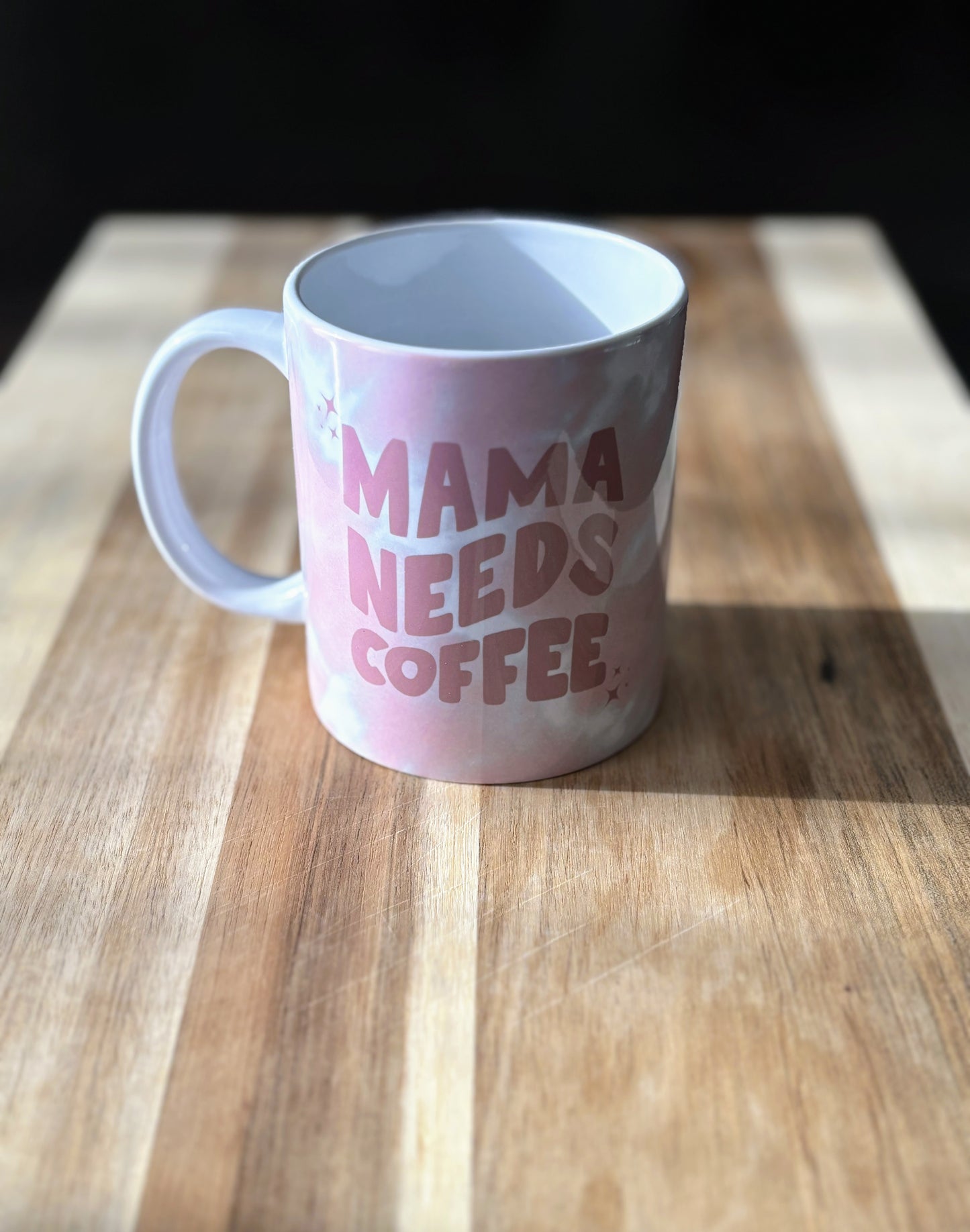 Mama Needs Coffee 12 oz Coffee Mug - Pink