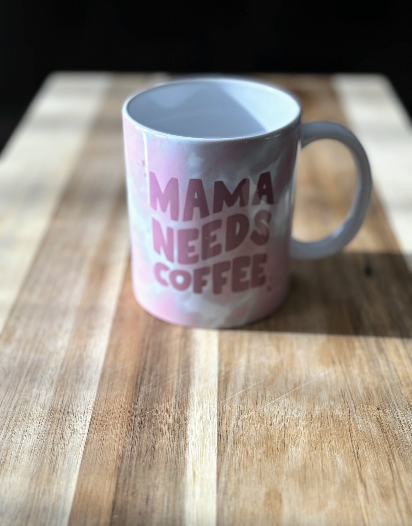 Mama Needs Coffee 12 oz Coffee Mug - Pink