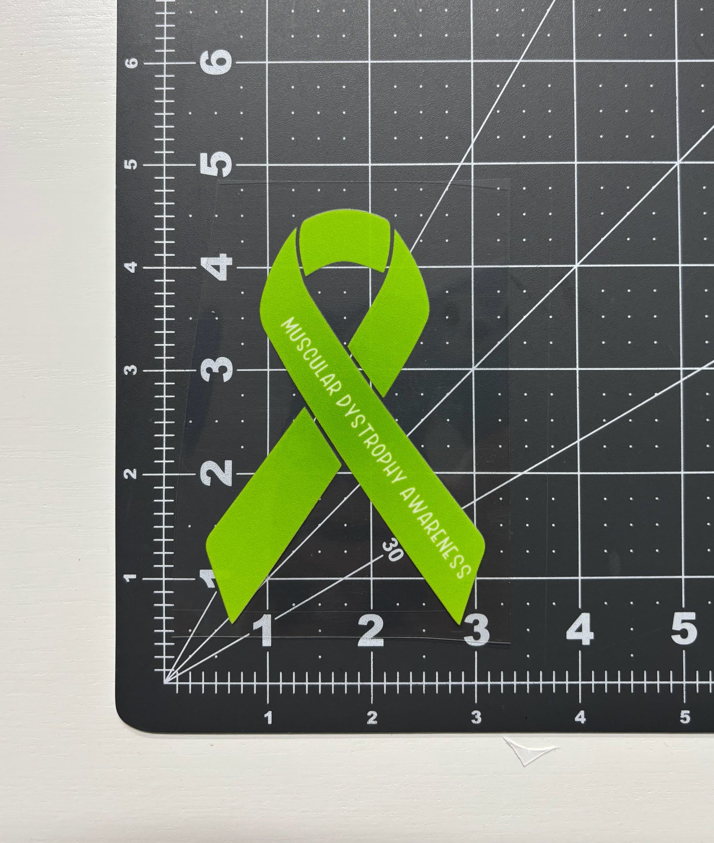 Muscular Dystrophy Awareness Ribbon Car Decal
