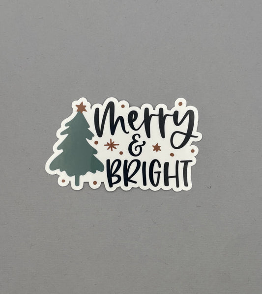 Merry & Bright Sticker