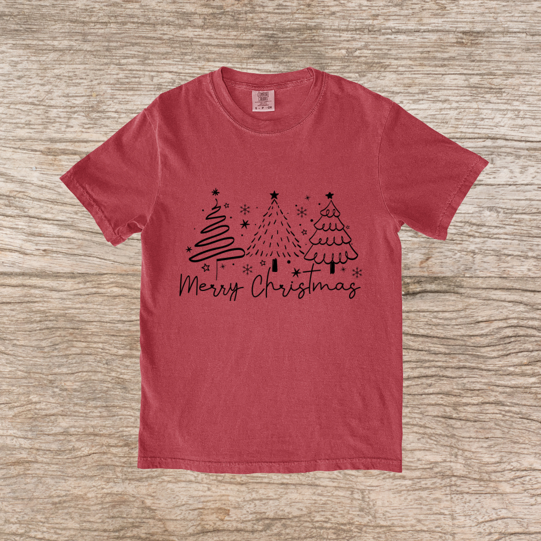 Merry Christmas Trees Apparel