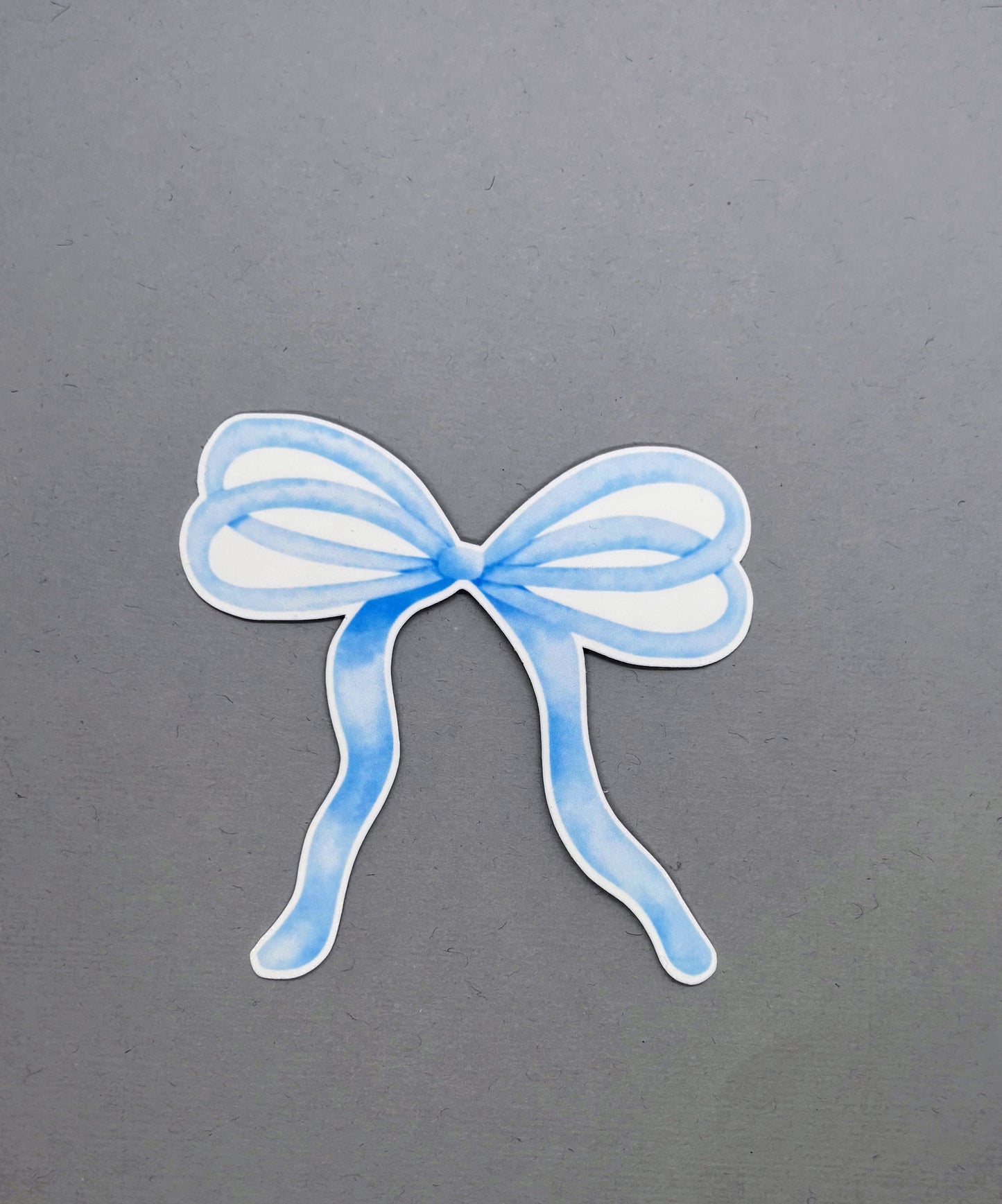 Blue Thin Double Bow Sticker Sets