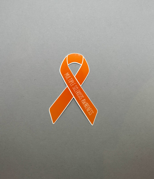 Multiple Sclerosis Awareness Ribbon Sticker