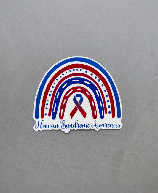 Noonan Syndrome Awareness Rainbow Sticker