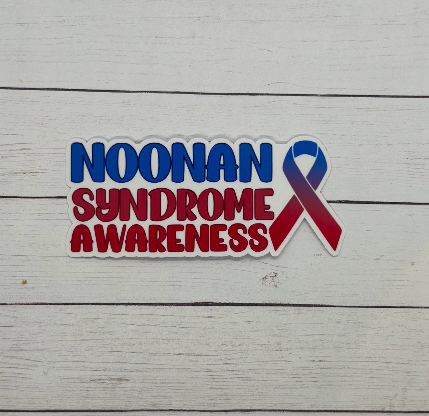 Noonan Syndrome Awareness with Ribbon Sticker