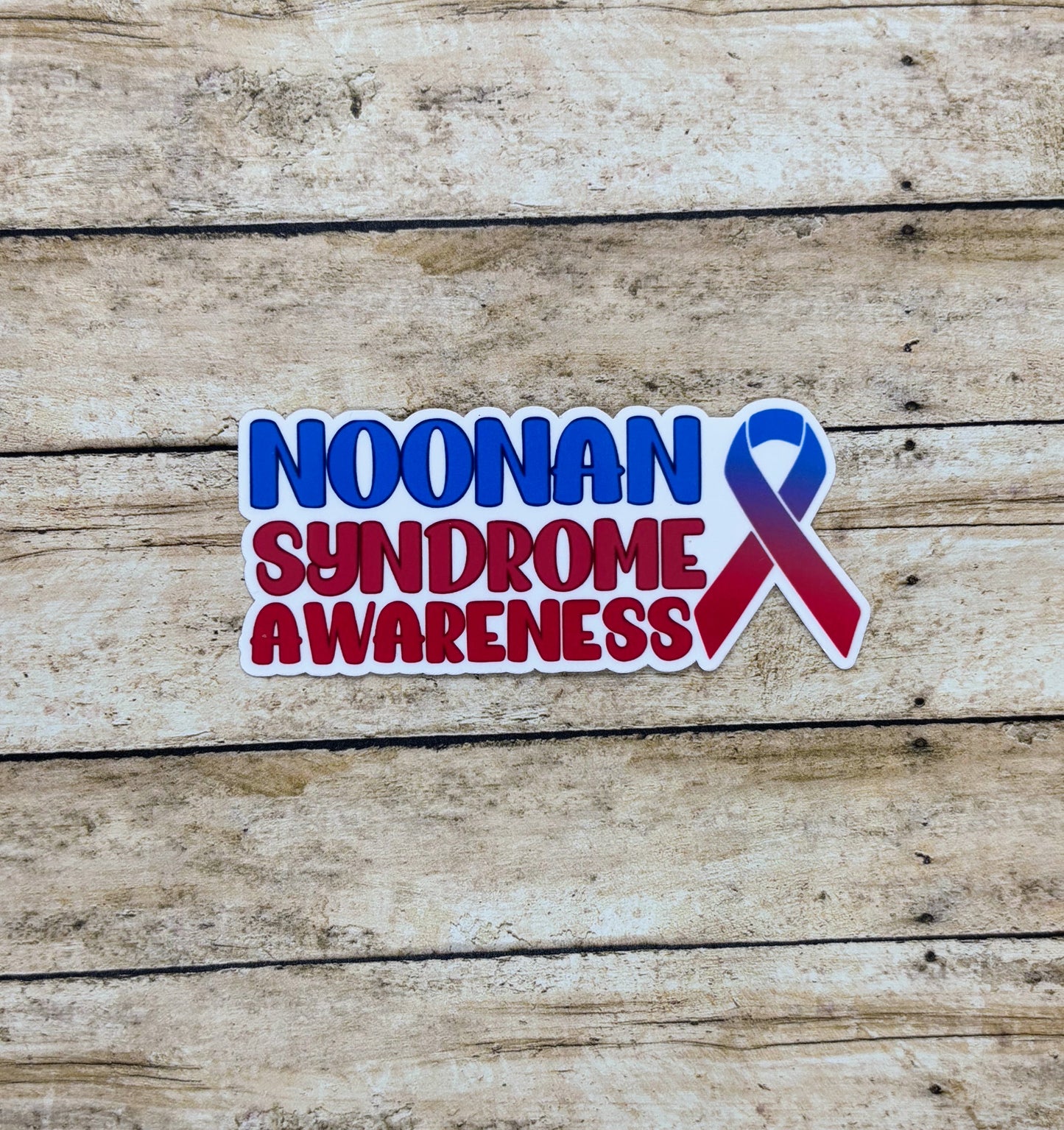 Noonan Syndrome Awareness with Ribbon Sticker