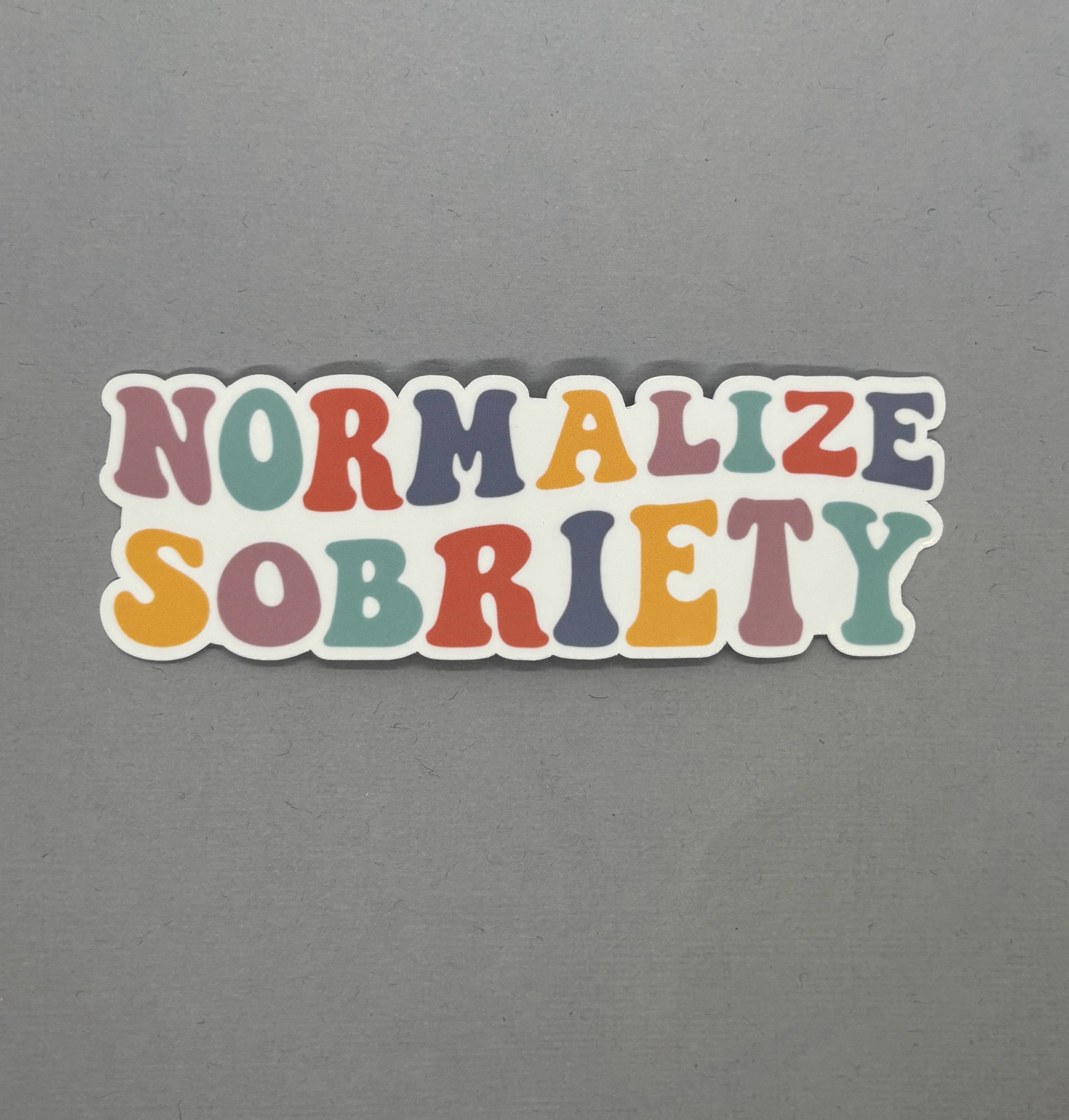 Normal State Sticker Normalize Therapy Retro Sticker β Made with Monday