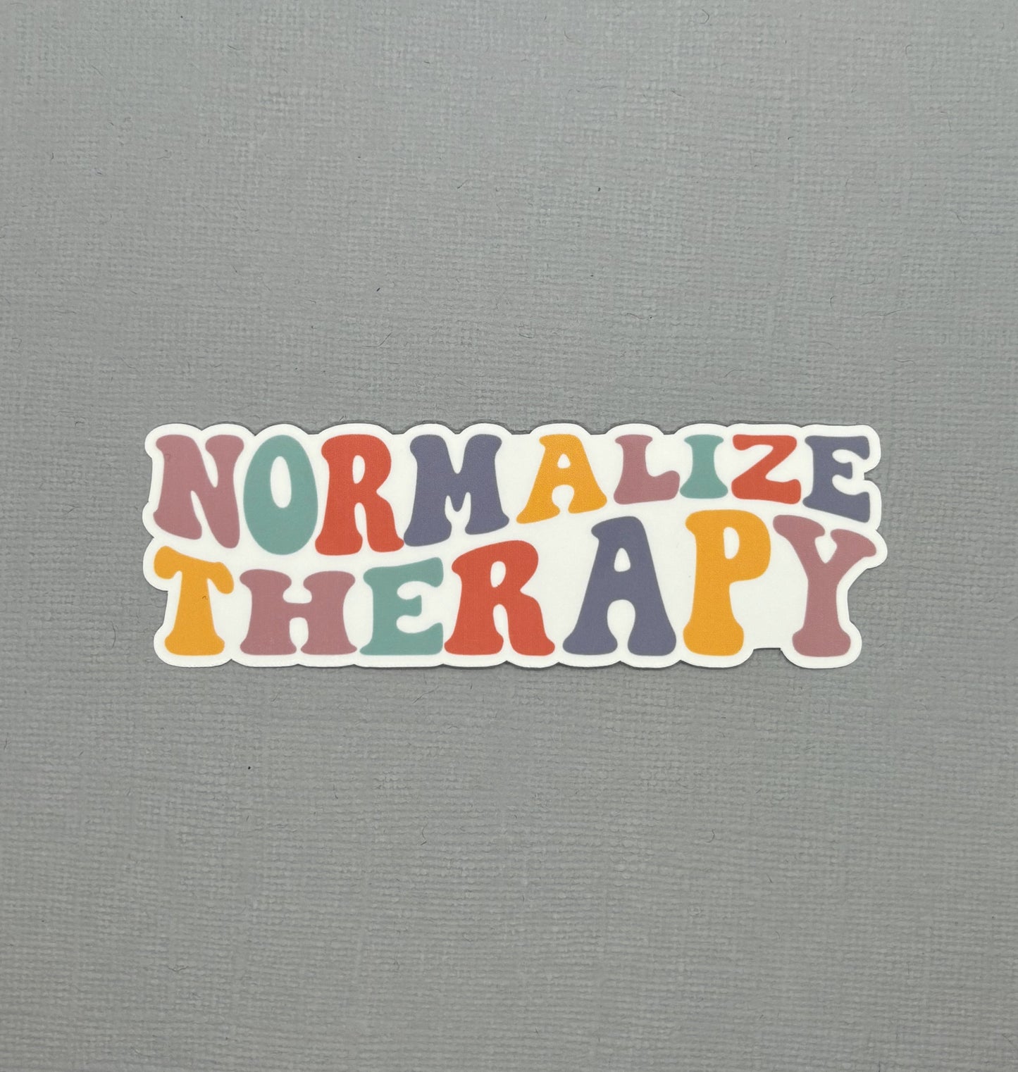 Normalize Therapy Retro Sticker