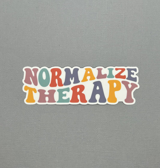 Normalize Therapy Retro Sticker