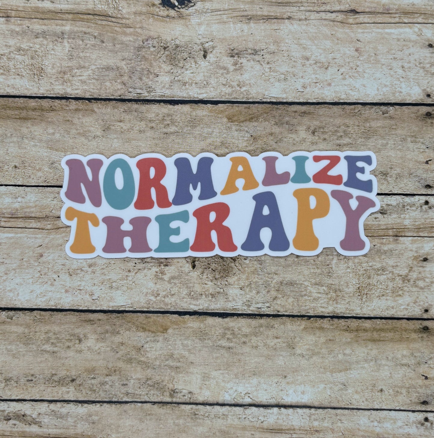 Normalize Therapy Retro Sticker