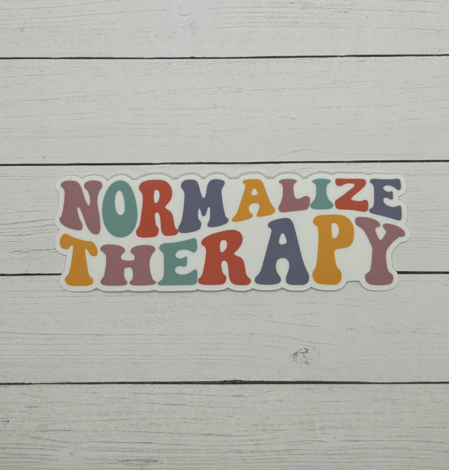 Normalize Therapy Retro Sticker