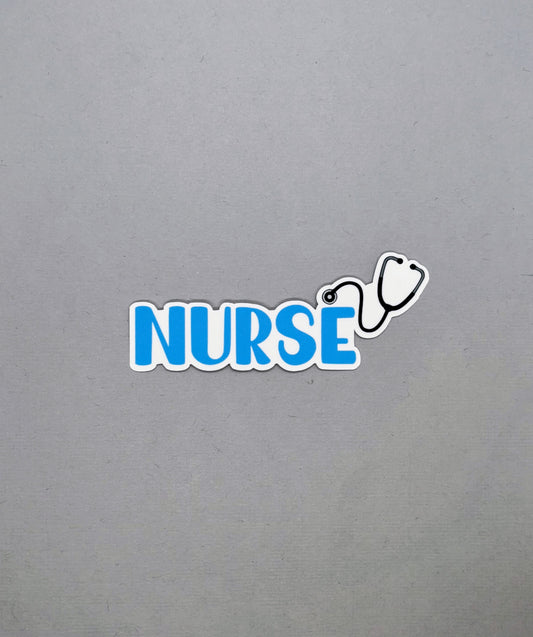 Nurse with Stethoscope Sticker