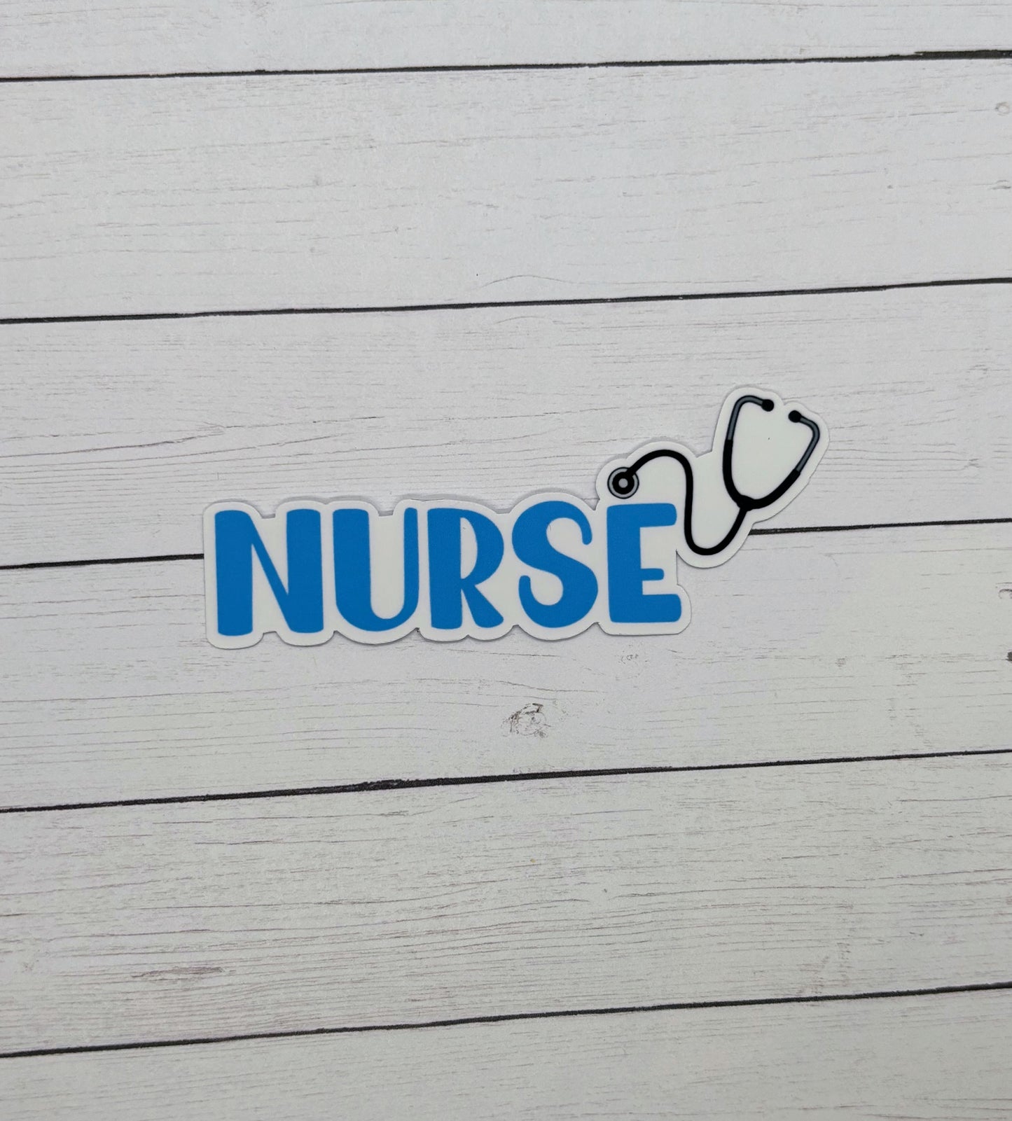 Nurse with Stethoscope Sticker