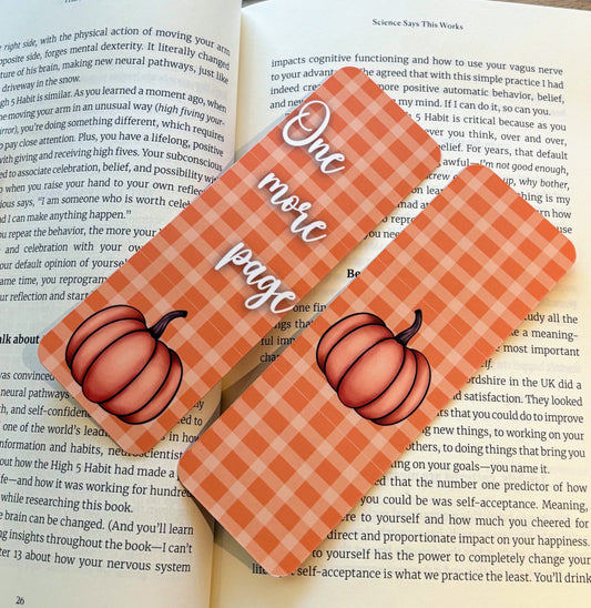 One more Page Pumpkin Bookmark