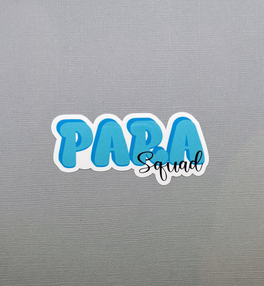 Para Squad Blue Sticker