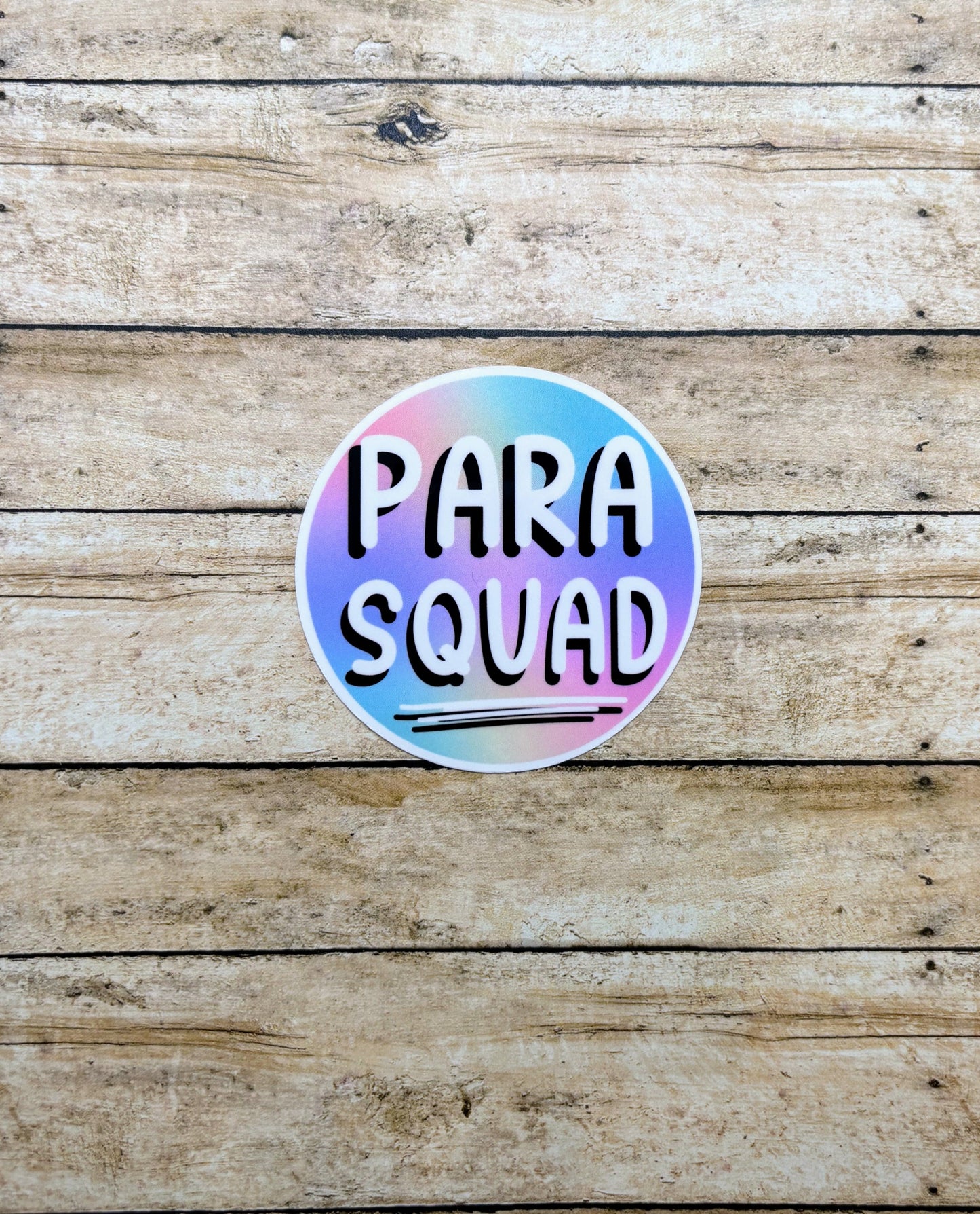 Para Squad Circle Sticker