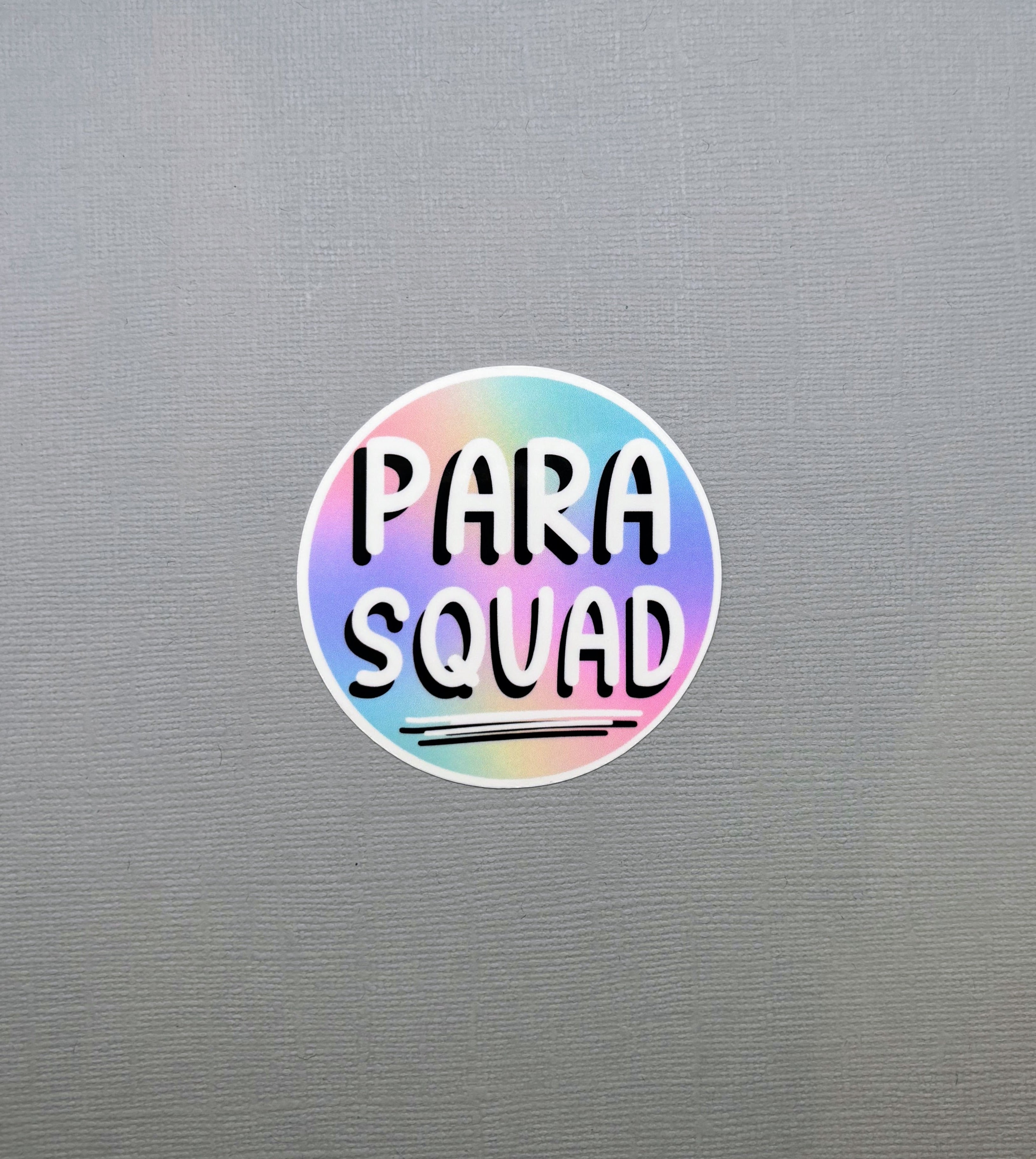 Para Squad Circle Sticker – Made with Monday