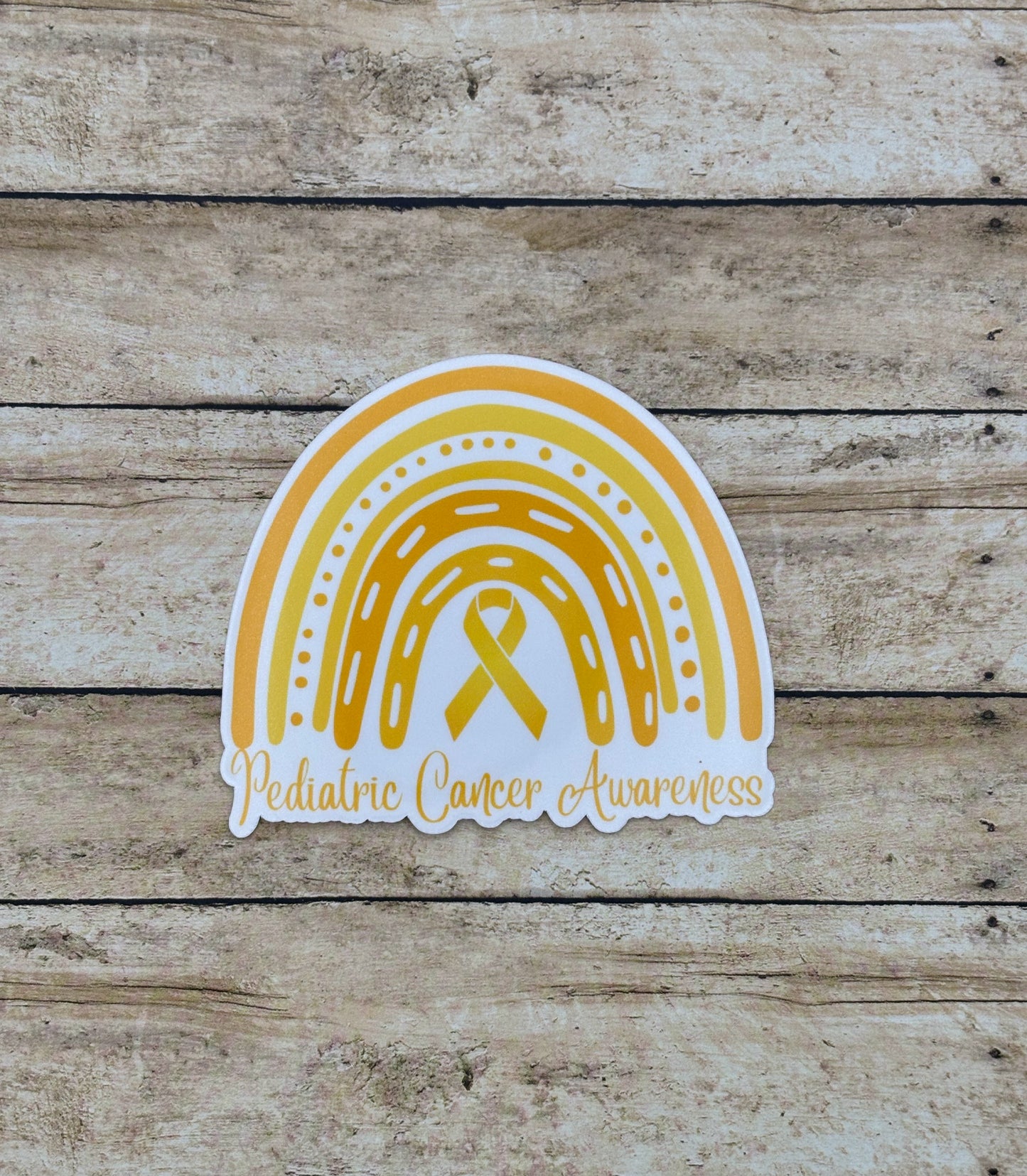 Pediatric Cancer Awareness Rainbow Sticker