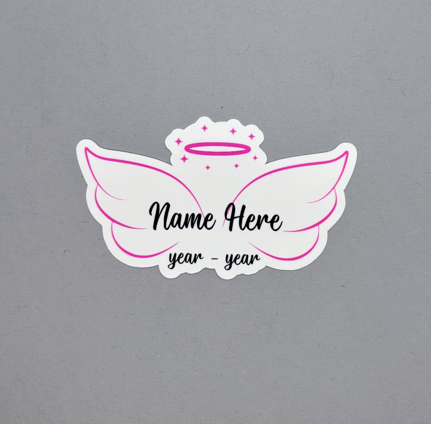 Customizable Angel Wing Sticker