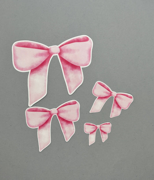 Pink Bow Sticker Sets