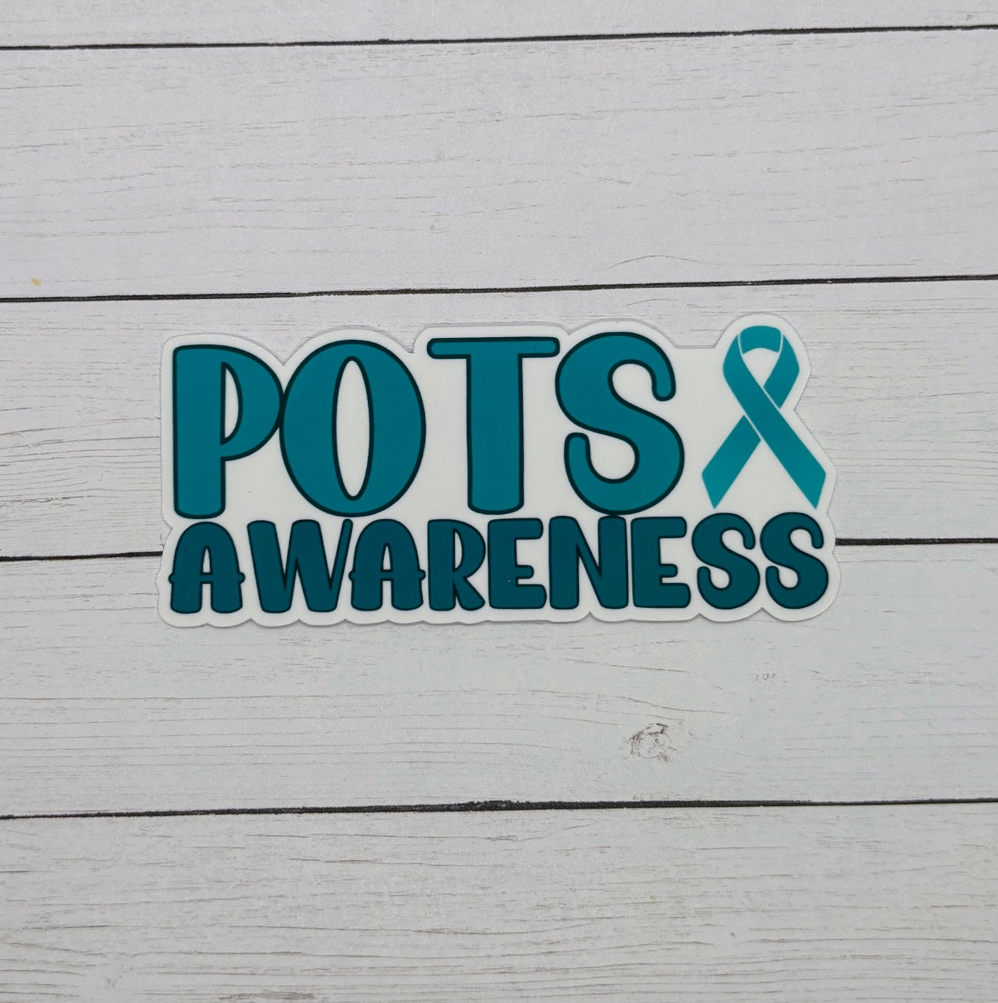 POTS Awareness with Ribbon Sticker