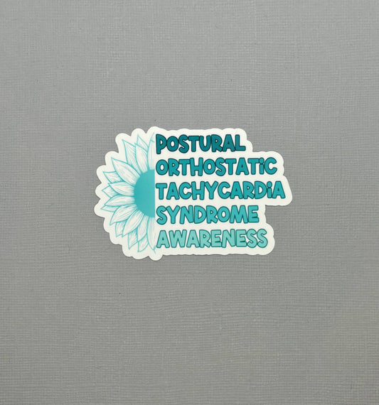 POTS Awareness Sunflower Sticker