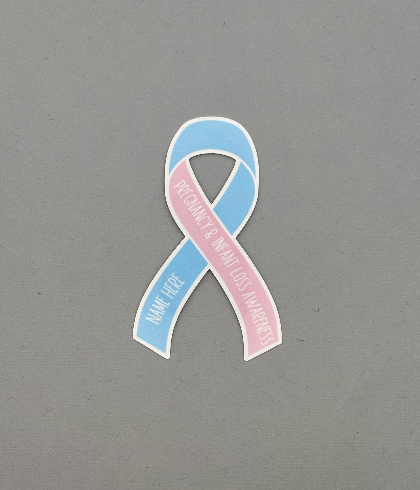 Pregnancy & Infant Loss Awareness Custom Ribbon Sticker