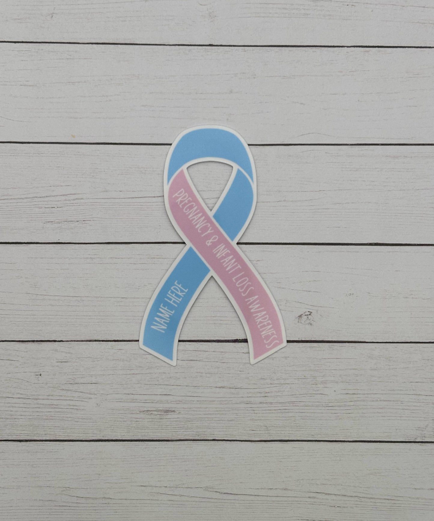 Pregnancy & Infant Loss Awareness Custom Ribbon Sticker