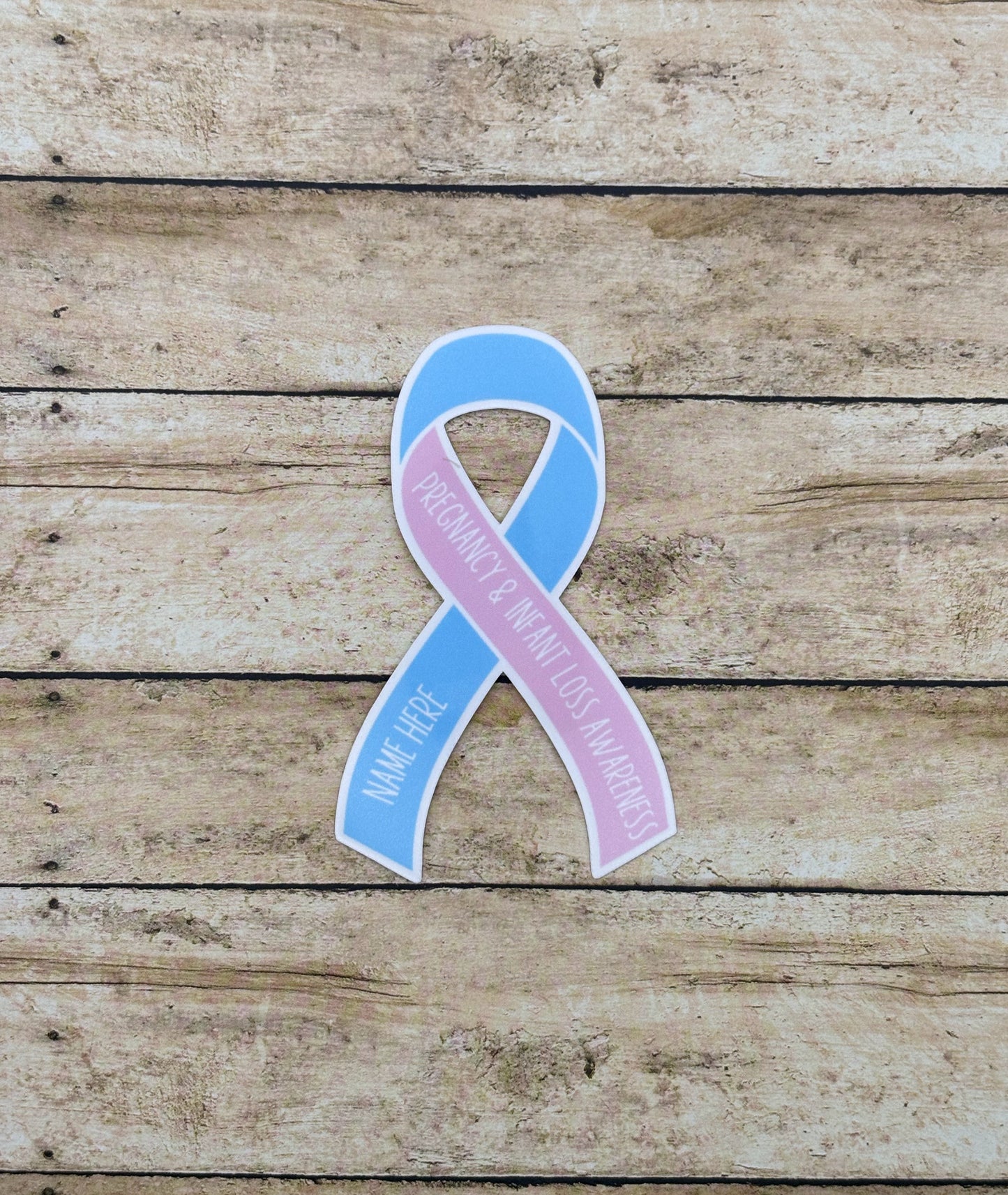 Pregnancy & Infant Loss Awareness Custom Ribbon Sticker